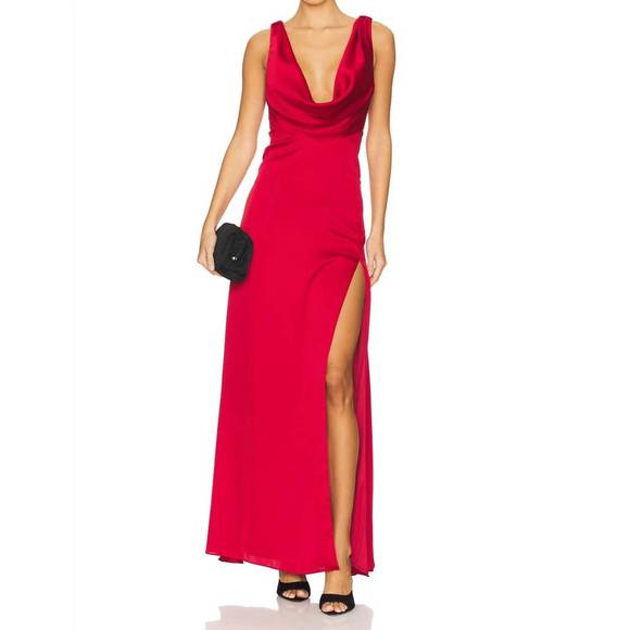 NEW KATIE MAY sherman gown in scarlett